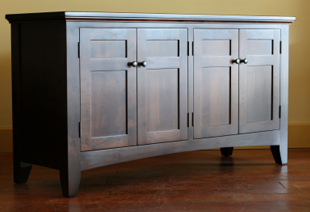 Dark polished sideboard